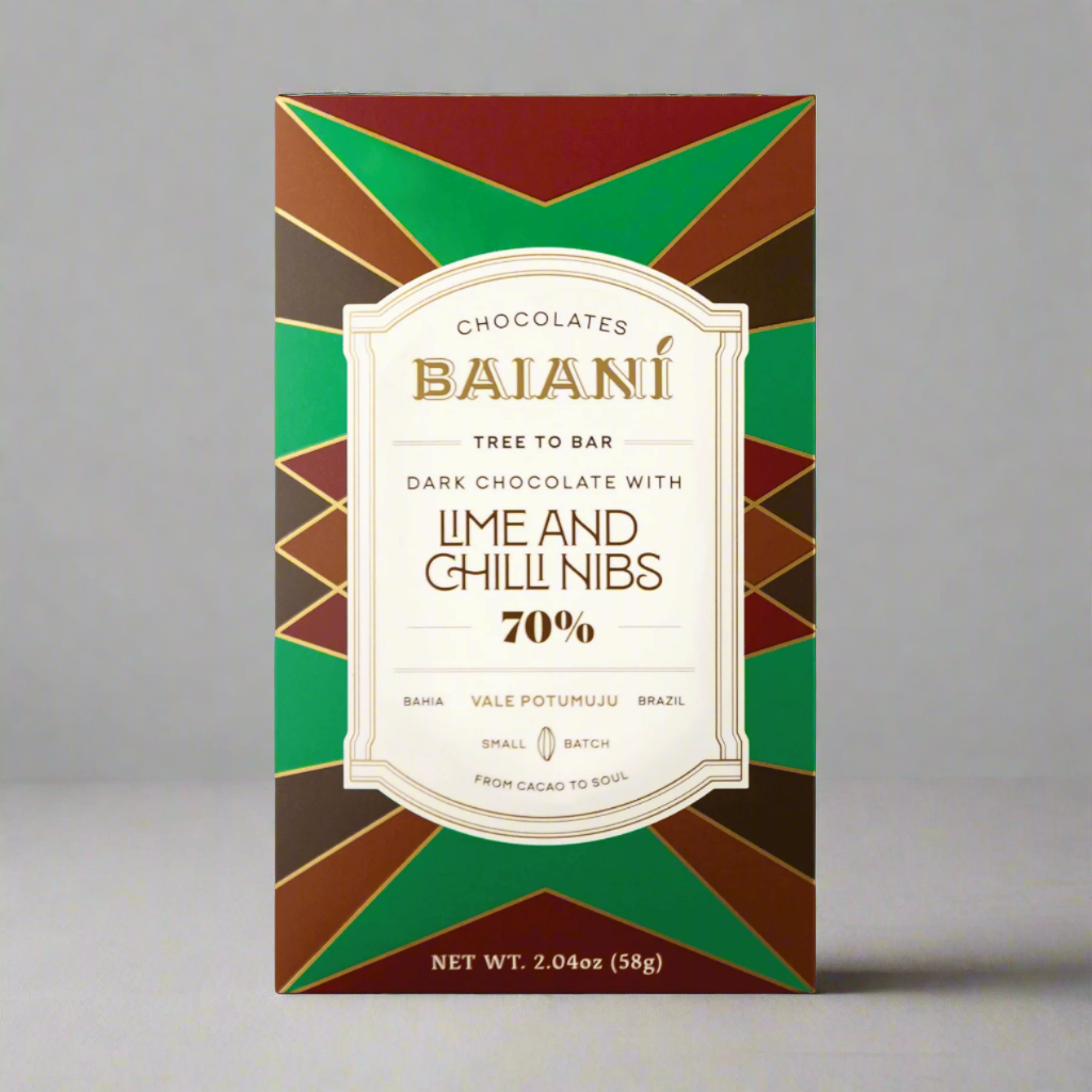 Baiani Lime & Chili Nibs 70%
