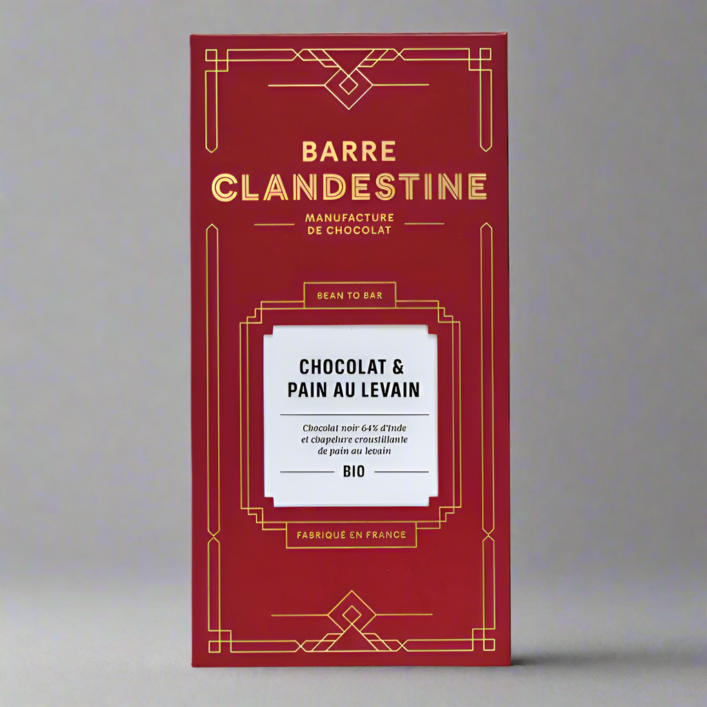 Barre Clandestine - Chocolat & Pain au Levain 64%