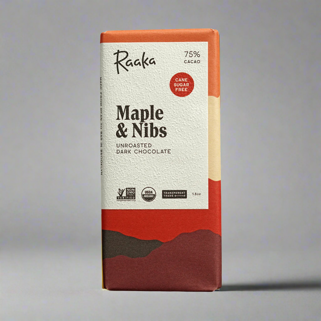 Raaka - Maple & Nibs - Dominican & Congo 75%