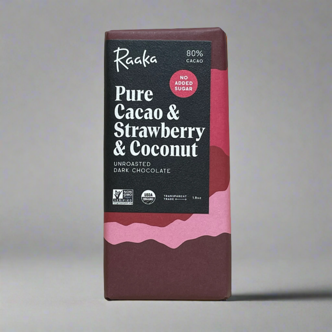 Raaka - Pure Cacao & Strawberry & Coconut -  80%