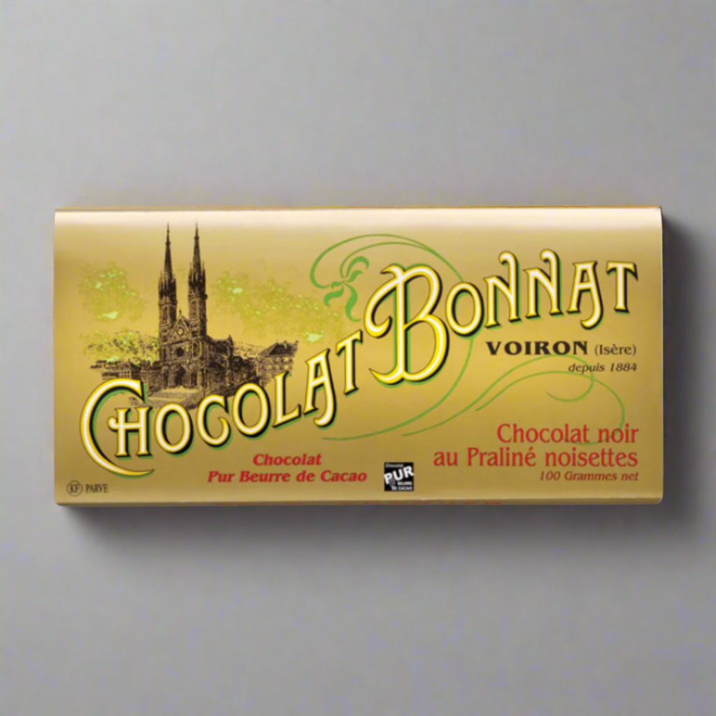 Bonnat - Chocolat Noir au Praliné Noisettes - Case of 15