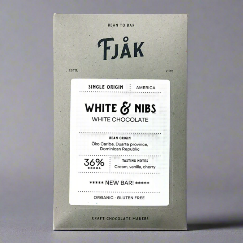 Fjåk - White & Cocoa Nibs 36%