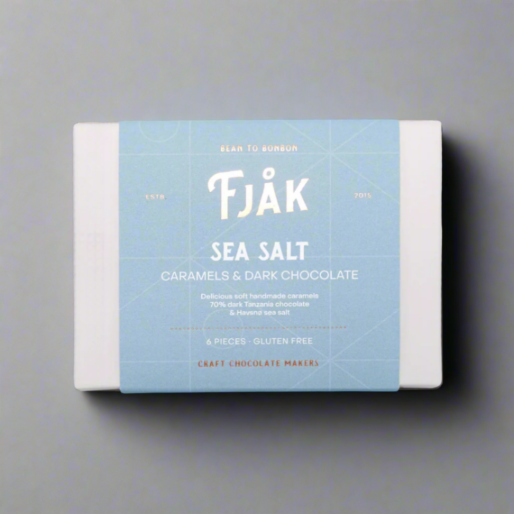 Fjåk - Chocolate Coated Sea Salted Caramels - 6 pcs