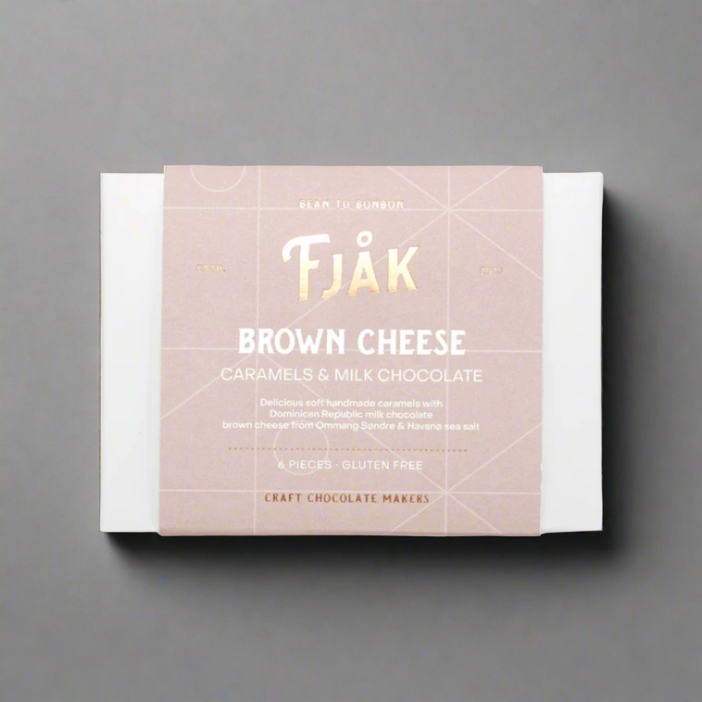 Fjåk - Chocolate Coated Brown Cheese Caramels - 6 pcs